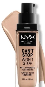 NYX PROFESSIONAL MAKEUP Can't Stop Won't Stop 24hr Foundation - LIGHT 05 - Picture 1 of 5