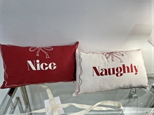 Weihnachten freche und schöne Kissen rot Deko Überwurf Kissen Neu Deko - Bild 1 von 6