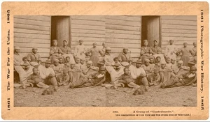 SCHIAVI LIBERATI DALLE TRUPPE SINDACALI Scheda Stereoview GUERRA CIVILE Hist3D - Foto 1 di 2