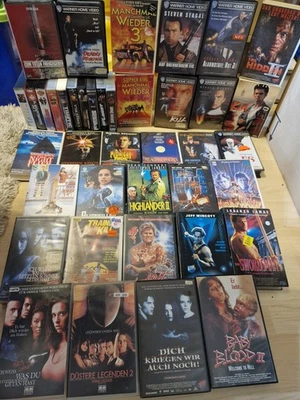 40 Horror Action VHS, Videokassetten, Big Box, Slasher, Steven Seagal... - Bild 1 von 4