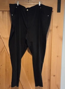 Neu! Catherines Ponte Strick 5 Taschen Hose Damen 5X Stretch schwarz 56x29" Reißverschluss - Bild 1 von 14