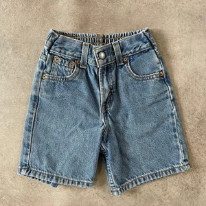 Levi's Denim Shorts Kids 4T Y2K Relaxed Fit Vintage Blue - Picture 1 of 9