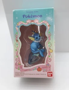 Pokemon Vaporeon Twinkle Dolly piedra de agua llavero figura encanto 1.5" - Imagen 1 de 2