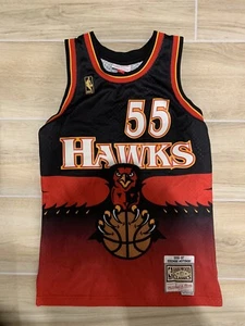 Mens Mitchell & Ness NBA Swingman Road Jersey Atlanta Hawks 96 Dikembe Mutombo S - Picture 1 of 5