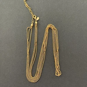 Joan Rivers Gold Tone Triple Strand Beads Necklace 18” - Picture 1 of 7