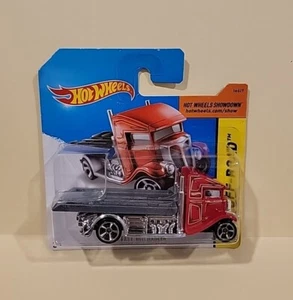 2013 HW Off-Road/Stunt Circuit Hot Wheels Fast-Bed Hauler 105 Red NEW Short Card - Picture 1 of 2