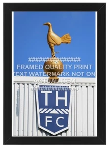 Impresión fotográfica icónica blanca enmarcada del estadio Hart Lane Tottenham Hotspur Spur Spur - Imagen 1 de 10