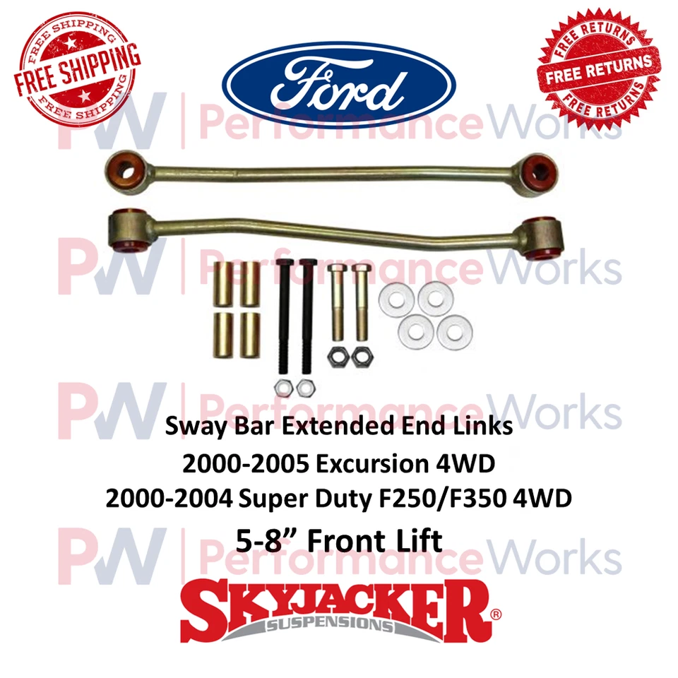 Barra estabilizadora Skyjacker extremo extendido eslabones 5-8" elevación delantera para excursión F-250 F-350 Foto 1 de 4