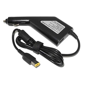 For Lenovo ThinkPad Laptop Car Charger w/ USB 90W 20V 4.5A-SQUARE SLIM TIP - Picture 1 of 5