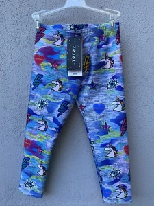 $52 NWT Terez Unicorn Girl Power Girls Capri Leggings - Picture 1 of 3