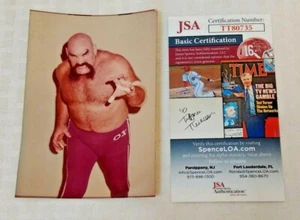 OX BAKER Autographed Signed Fan Candid Color Photo 3x5 JSA 1970s WWF NWA 1/1 WWE - Picture 1 of 2