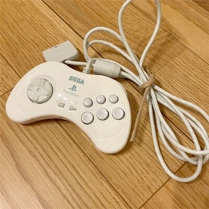Reproduced Sega Saturn Control Pad Controller White Japan Ver Playstation 2 PS2 - Bild 1 von 2