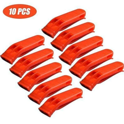 10X Outdoor Camping Survival Loud Whistle Sport Dual Band Safety Whistle  105dB - Image 1 of 2