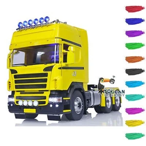 LESU 1/14 Scale RC Tractor Truck Car Painted Model Sound Light 6x6 Metal Chassis - Picture 1 of 12