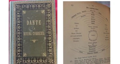 DANTE -LA DIVINA COMMEDIA in italiano commenti in tedesco -ZWEIBRUCKEN 1889 - Immagine 1 di 4