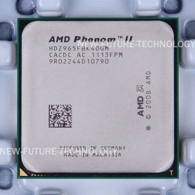 AMD Phenom II X4 965 CPU Quad-Core Processor 3.4GHz 6M SocketAM3 Processors 125W - Image 1 of 2