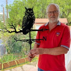 Schwarz Windfahne Metall Wind anzeige Kreativität Wetterhahn - Bild 1 von 5