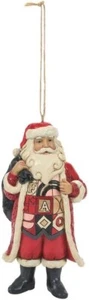 FAO Shwarz Jim Shore Santa con adorno de bolsa de juguete 21124 - Imagen 1 de 1