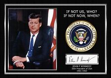 John F Kennedy-JFK-US Präsident-a4 signiert Fotoprint Fanartikel