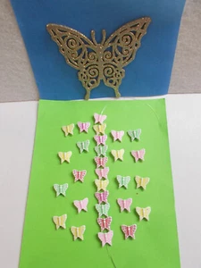 LOVELY ACRYLIC BUTTERFLY SPACER BEADS x 25 ( 14 mm ) JEWELLERY MAKING # 135 B - Picture 1 of 16