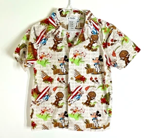 Disney Parks Authentic Original Polynesian Village Resort Shirt Kids Size L - Picture 1 of 5
