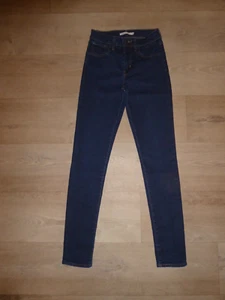 LEVI'S 721 HIGH RISE SKINNY Jeans Hoher Bund Stretch Blau W25 L30 **w.NEU** - Bild 1 von 4