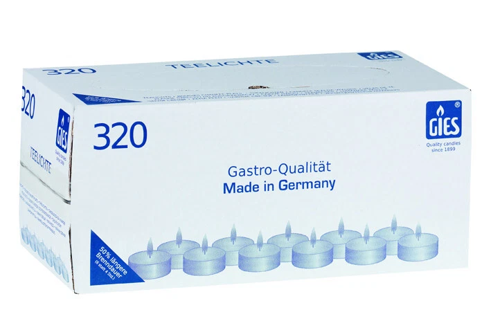 Gies PROFILine Teelichte 38mm - 320 Stück (205-439000-10)