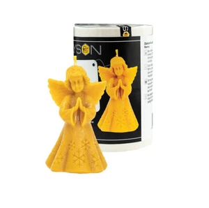 Kerzengießform Engel mit Schneeflocken Silikonform Kerzen Bienenwachs - Bild 1 von 5