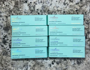 COCOSHINE by Cocofloss WHITENING TOOTHPASTE DELICIOUS MINT Pack of 8 0.5 oz Each - Picture 1 of 7