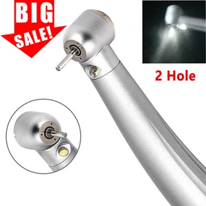 Generador eléctrico LED de fibra óptica dental turbina de aire de alta velocidad pieza de mano 2 orificios - Imagen 1 de 8