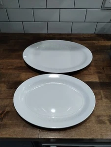 Adams Ironstone Micratex | Empress Pattern | oval Serving Platters Lot Of 2 - Picture 1 of 9
