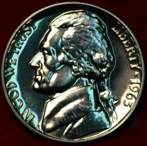 Uncirculated Proof 1963 Philadelphia Mint Jefferson Nickel Not Silver - Picture 1 of 2