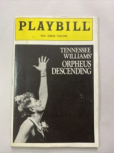 Tennessee Williams Orpheus Descending Neil Simon Theatre Dec 1989 Playbill - Picture 1 of 3