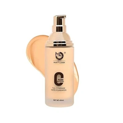 MATT LOOK Zero Pore Oil Control Full Coverage Matte Foundation, Beige (45ml) - Image 1 of 4