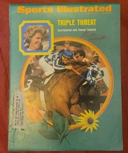 RON TURCOTTE HAND SIGNED 6/11/73 SPORTS ILLUSTRATED Cover Only Secretariat - Picture 1 of 3