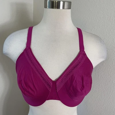 Sujetador Wacoal para mujer 36D magenta encaje con aros cobertura completa sin forro 855213 Foto 1 de 4