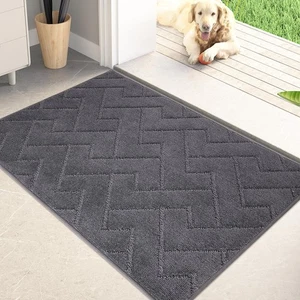 Dirt Trapping Door Mat 20" x 31.5", Non-Slip Machine Washable Entry Rug, Shoe... - Picture 1 of 7