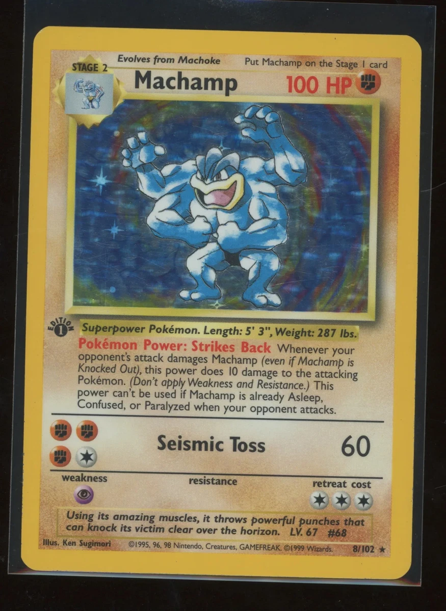 First Edition Pokémon Machamp Individual Cards for sale - eBay