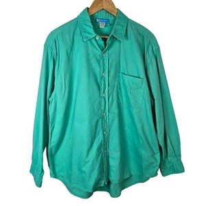 Fresh Produce Damen Langarmhemd Medium grün Button Down Freizeit - Bild 1 von 3