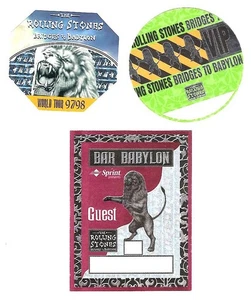 THE ROLLING STONES ~ 1998 Bridges to Babylon Tour Passes Lot - Picture 1 of 1