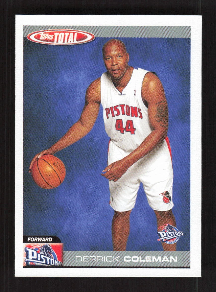 2004 Topps Total Derrick Coleman #58 Detroit Pistons