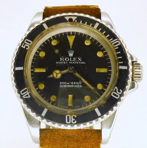 1967 ROLEX Submariner 5513 Meters First - Bezel Long 5 Mark 2. New Rolex crystal - Picture 1 of 11