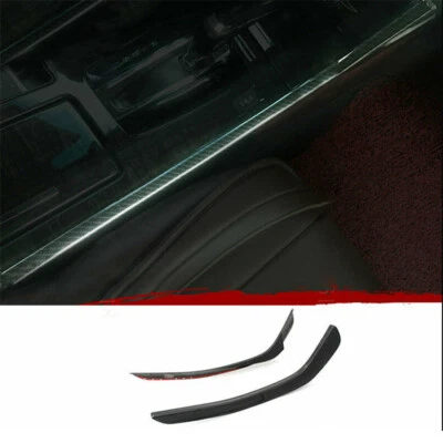 Par de molduras laterales de cambio de marchas central de fibra de carbono para Honda Accord 2013-2017 Foto 1 de 4