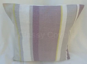 Copricuscino Design Laura Ashley "EATON STRIPE" Tessuto Ametista Varie Misure - Foto 1 di 2