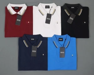Polo Hugo Boss Hombre 100% Algodón Piqué 220 GSM Manga Corta M-L-XL-2XL - Imagen 1 de 66