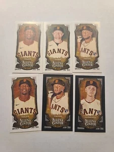 2024 Allen & Ginter Mini Lot of 6 San Francisco Giants w/ Black, A&G Back & RC's - Picture 1 of 2