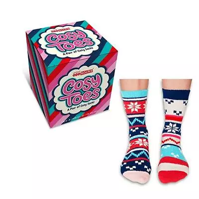 Womens Christmas Socks Novelty United Odd Socks UK 4-8 Cosy Soft Toes - Snow - Image 1 of 2