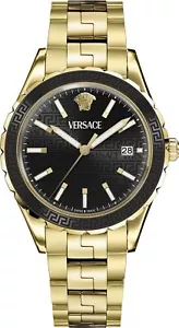 Versace VEQCA0624 HELLENYIUM Automatic schwarz gold Edelstahl Herren Uhr NEU - Picture 1 of 5