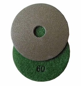Tampone lucidante diamantato elettrolitico 3" 60#, supporto con gancio e passante - Foto 1 di 1