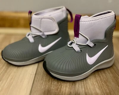 Toddler Nike Boots Grey And Purple Size 7 - Image 1 of 4